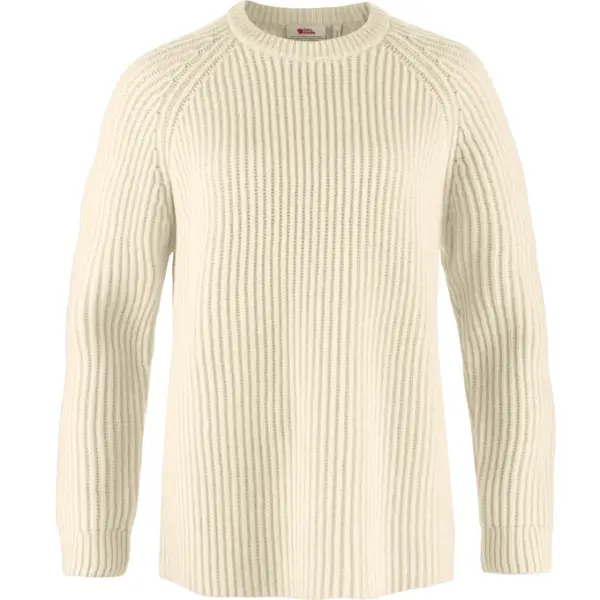 Fjällräven Ãvik Rib Dame Sweater Chalk White M